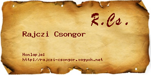 Rajczi Csongor névjegykártya