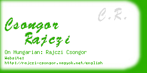 csongor rajczi business card